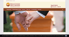Desktop Screenshot of bestatter-hellmann.de